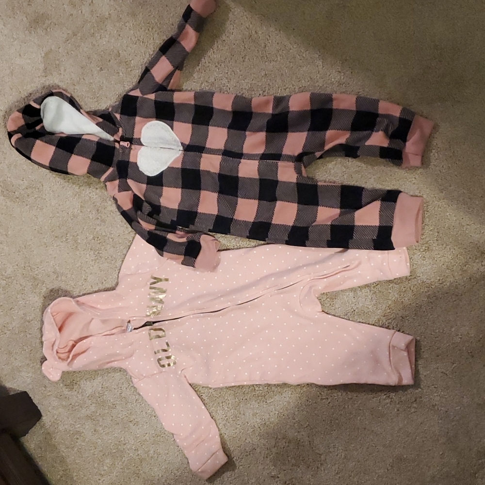 ⭐4 for $25 ⭐ BUNDLE hooded one piece baby suits